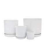Portland Pot - White Stone - Set of 4