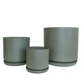 Portland Pot - Large Olive Set of 3